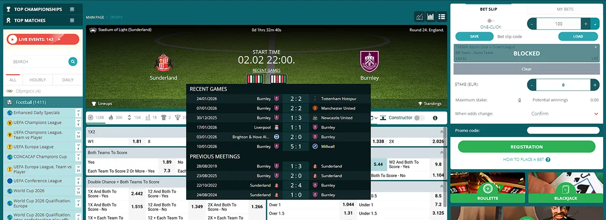 22Bet Bookmaker